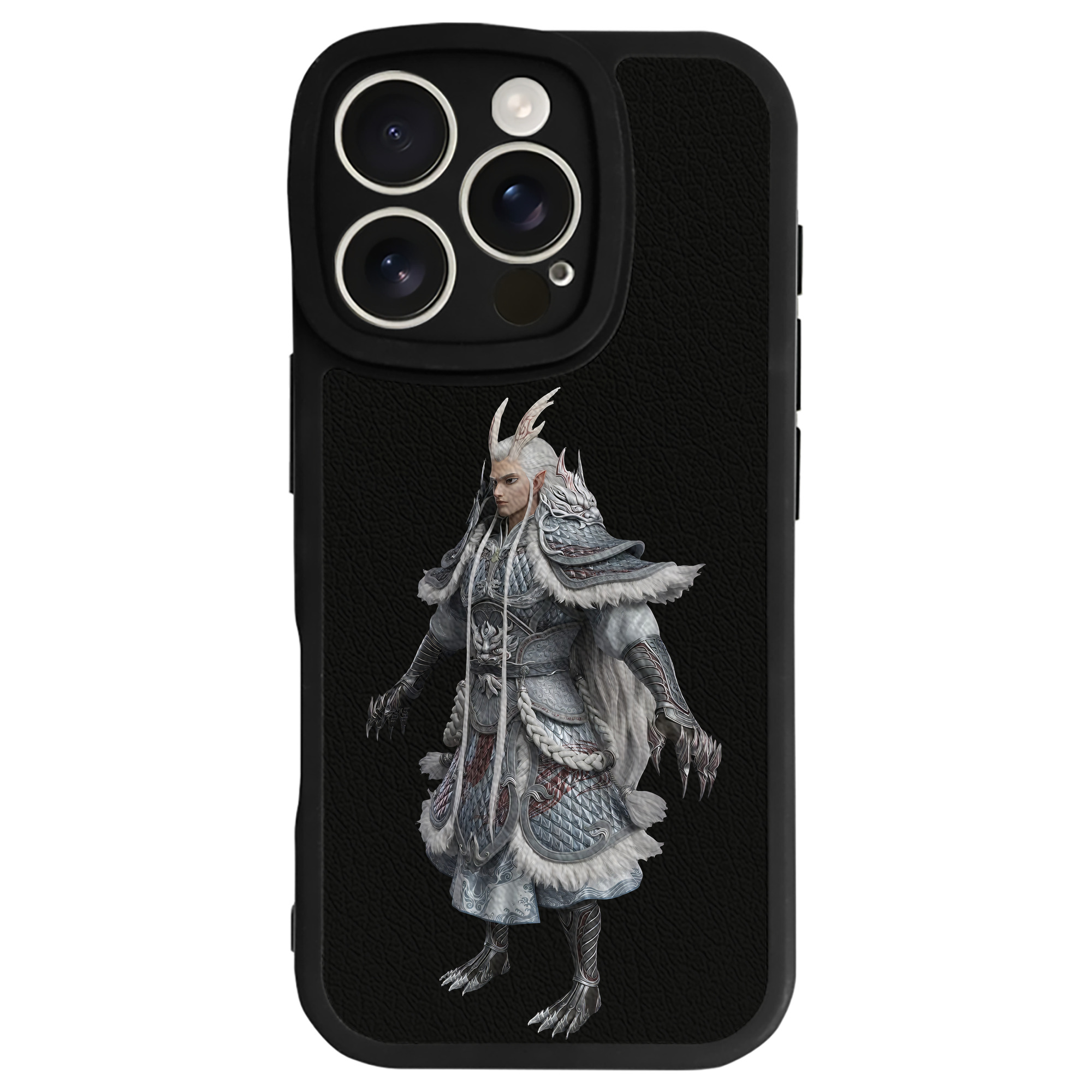 （画像用） Ne Zha 2 ナタ 魔童の大暴れ 【iPhone 16シリーズ対応】シリコンスマホケース（レザー調） 材質：シリコン